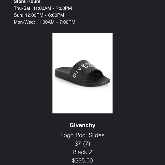 Black Givenchy Pool Slides (box included) - Picture 4 of 4